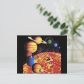 Postkarte für Sonnensysteme (Stehend Vorderseite)