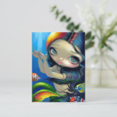 Postkarte "Für Sonnenuntergang erreichen" (Stehend Vorderseite)