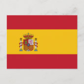 Postkarte für spanische Flagge (Vorderseite)