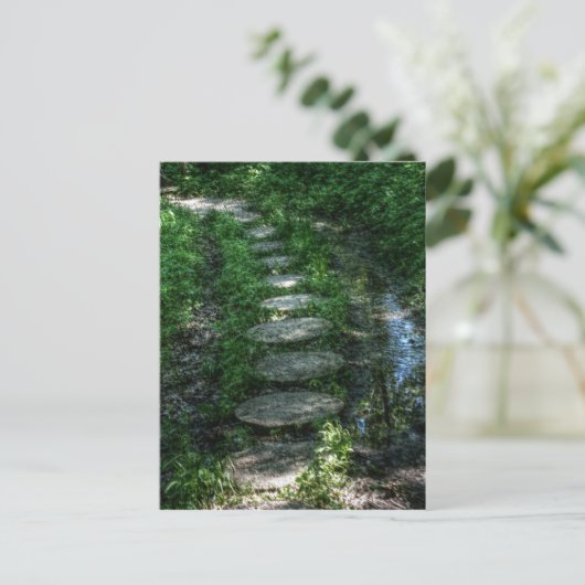Postkarte für Steppsteine (Stehend Vorderseite)
