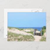 Postkarte für Strandtreppen (Vorne/Hinten)