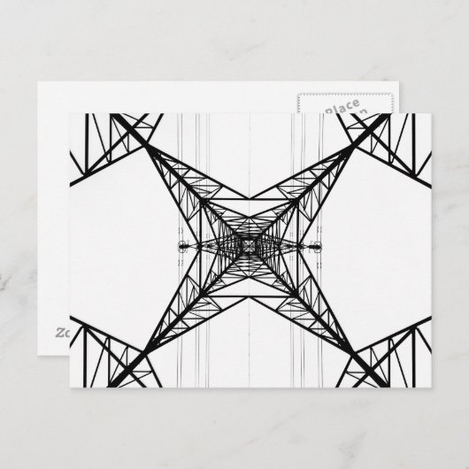 Postkarte für Strompylonen (Vorne/Hinten)