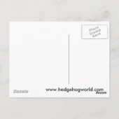 Postkarte für süßen Igel (Rückseite)