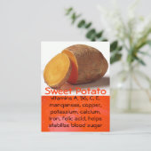 Postkarte für Süßkartoffeln (Stehend Vorderseite)