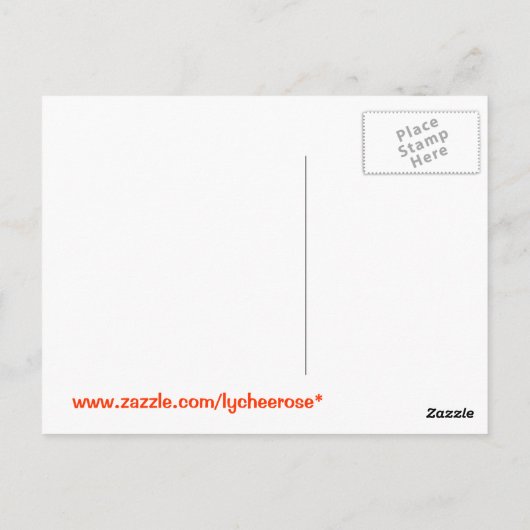 Postkarte für Süßkartoffeln (Rückseite)