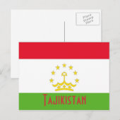 Postkarte für Tadschikistan (Vorne/Hinten)
