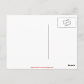 Postkarte für Tadschikistan (Rückseite)