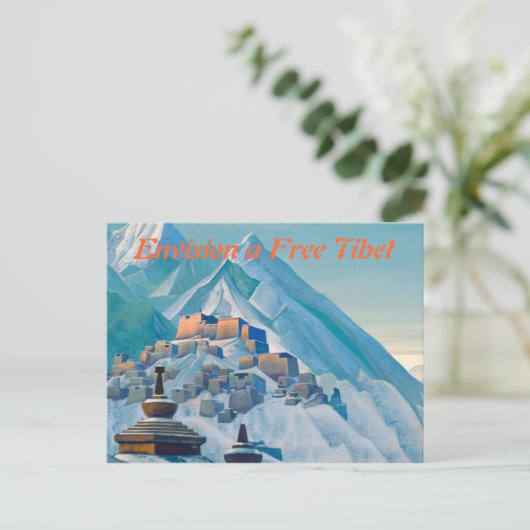 Postkarte für Tibet (Stehend Vorderseite)