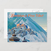 Postkarte für Tibet (Vorne/Hinten)