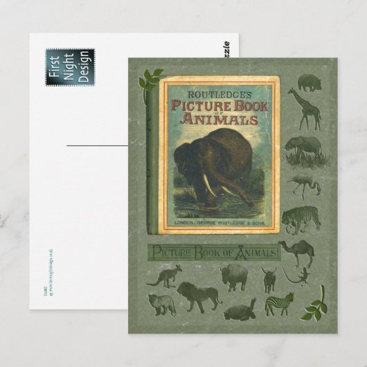 Postkarte für Tiere (Vorne/Hinten)