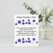 Postkarte für Töchter Tag Gegenwart (Stehend Vorderseite)