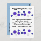 Postkarte für Töchter Tag Gegenwart (Vorne/Hinten)