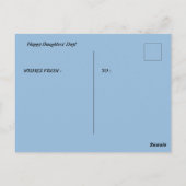 Postkarte für Töchter Tag Gegenwart (Rückseite)