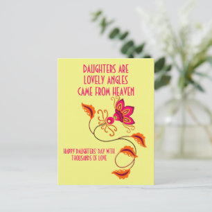 POSTKARTE FÜR TOCHTERTAG