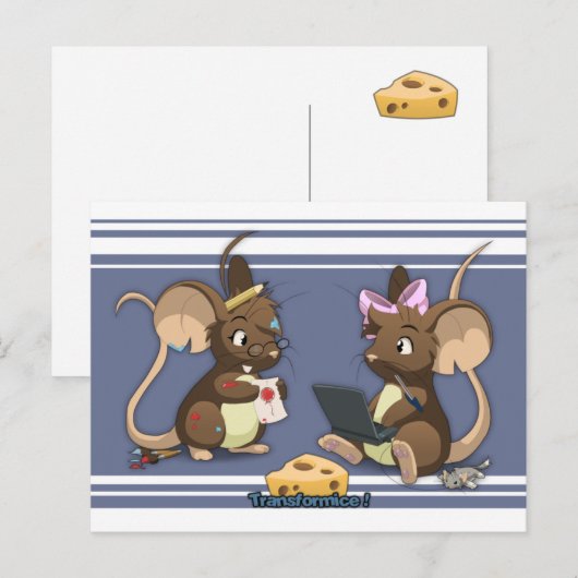 Postkarte für Transformisten (Vorne/Hinten)