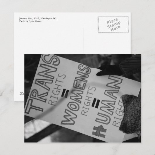 Postkarte für Transitrechte (Vorne/Hinten)