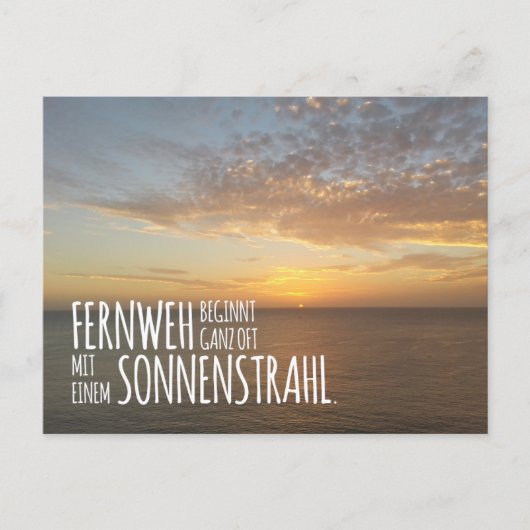 Postkarte für Träumer & Weltenbummler (Vorderseite)