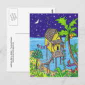 Postkarte für tropischen Urlaub (Vorne/Hinten)