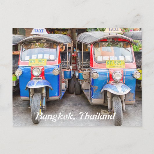 Postkarte für Tuk-Tuks aus Bangkok (Vorderseite)