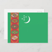 Postkarte für Turkmenistan (Vorne/Hinten)