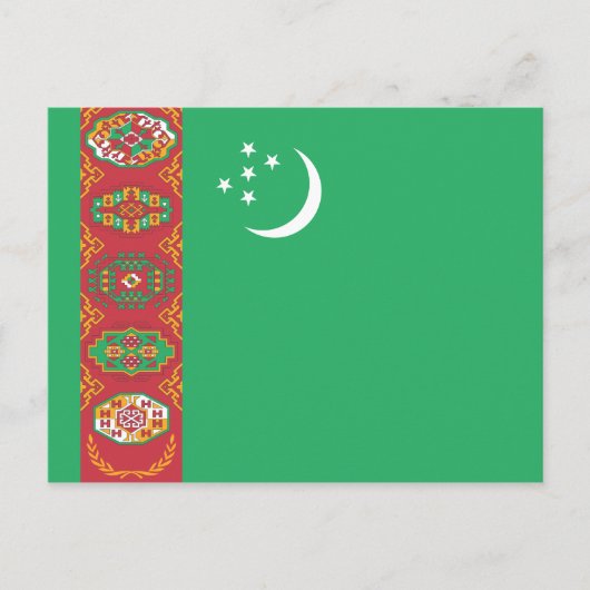 Postkarte für Turkmenistan (Vorderseite)