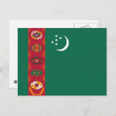 Postkarte für Turkmenistan (Vorne/Hinten)