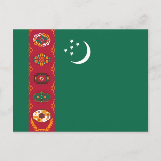 Postkarte für Turkmenistan (Vorderseite)