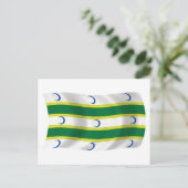 Postkarte für Turkmens-Flaggen (Stehend Vorderseite)