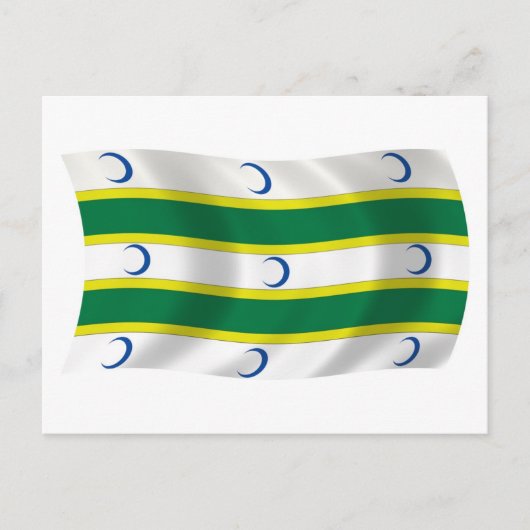 Postkarte für Turkmens-Flaggen (Vorderseite)