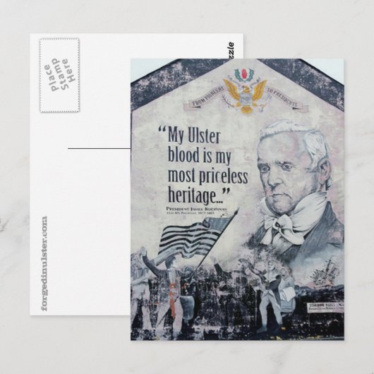 Postkarte für Ulster (Vorne/Hinten)