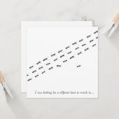 Postkarte für unabhängige Ameisen (Vorderseite/Rückseite Beispiel)