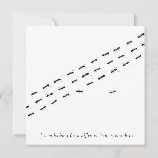 Postkarte für unabhängige Ameisen (Vorderseite)