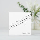 Postkarte für unabhängige Ameisen (Stehend Vorderseite)