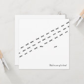 Postkarte für unabhängige Ameisen (Vorderseite/Rückseite Beispiel)