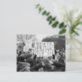 Postkarte für unbezahlte Protester (Stehend Vorderseite)
