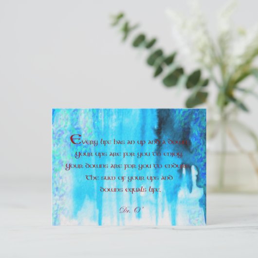 Postkarte für Ups und Downs (Stehend Vorderseite)