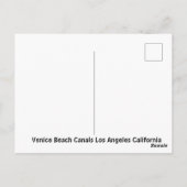 Postkarte für Venice Beach Canals (Rückseite)
