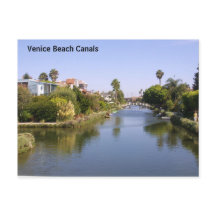 Postkarte für Venice Beach Canals