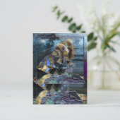 Postkarte für verkettete Glasfische (Stehend Vorderseite)