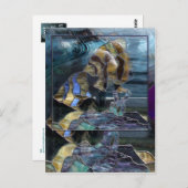 Postkarte für verkettete Glasfische (Vorne/Hinten)