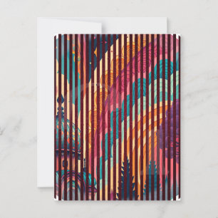 Postkarte für vertikale Streifen