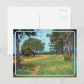 Postkarte für Vintage Blume (Vorne/Hinten)