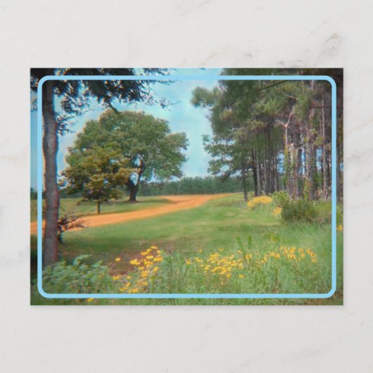 Postkarte für Vintage Blume (Vorderseite)