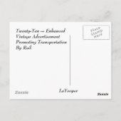 POSTKARTE FÜR Vintage EISENBAHNREISE (Rückseite)