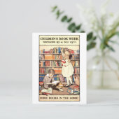 Postkarte für Vintage Kinderbuchwochen (Stehend Vorderseite)