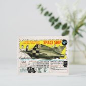 Postkarte für Vintage Postsendungen (Stehend Vorderseite)