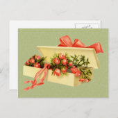 Postkarte für Vintage Rose (Vorne/Hinten)