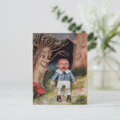 Postkarte für Vintage Spooky-Bäume (Stehend Vorderseite)