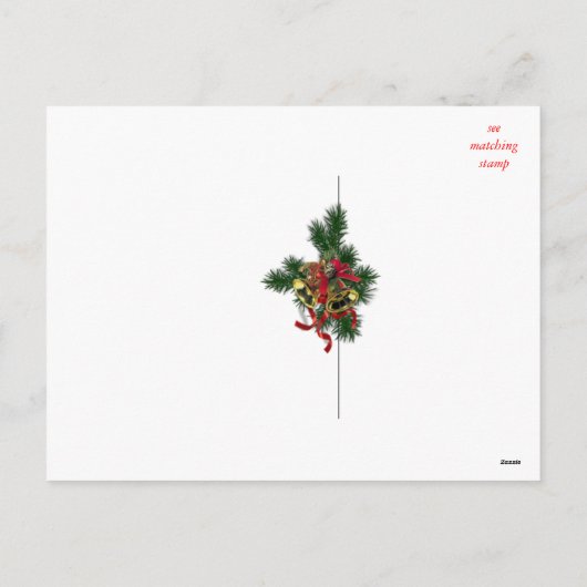 Postkarte für Weihnachten - anpassen (Rückseite)