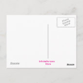 Postkarte für weiße Katzen (Rückseite)